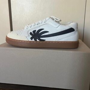 Palm Ángels New Palm 1 sneakers, Sz 6, NWT, WHITE WITH BLACK